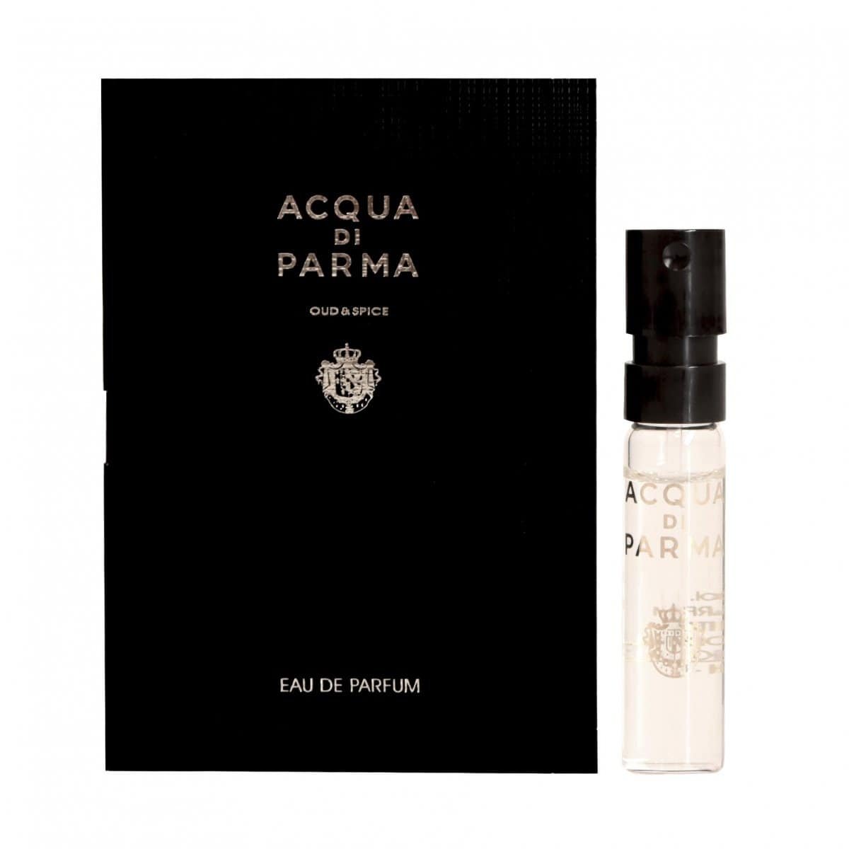 Acqua Di Parma Oud & Spice 1,5 ml 0,05 fl.oz. offisielle parfymeprøver, Acqua Di Parma Oud & Spice 1.5ml 0.05fl.oz. offisielle duftprøver