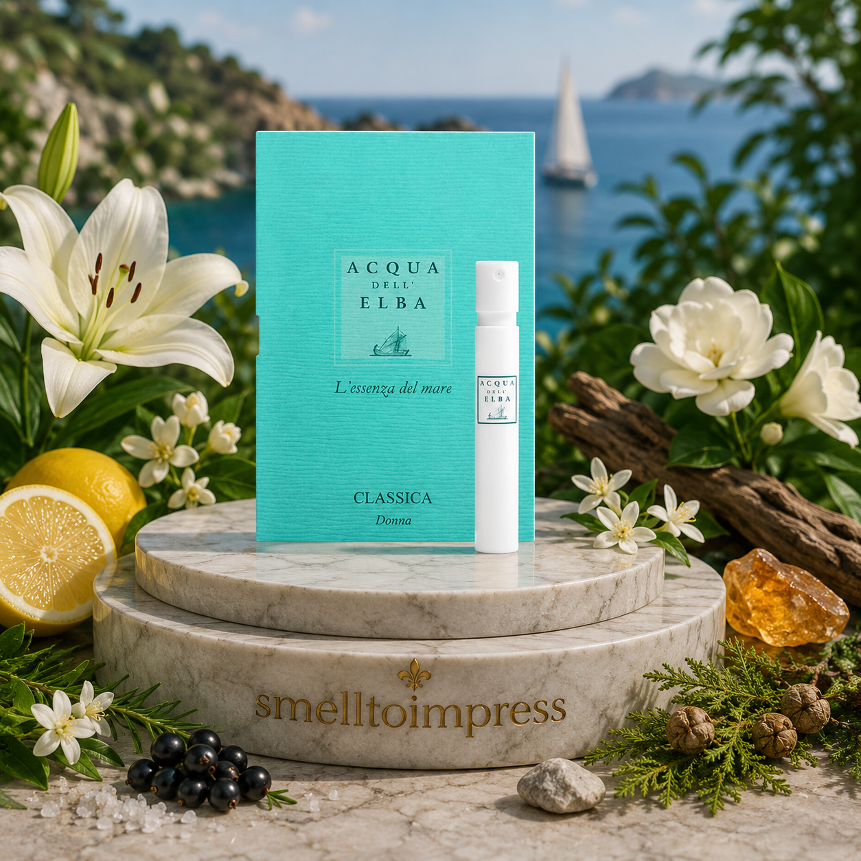 bilde av Acqua dell' Elba Classica Donna offisiell parfymeprøve 1,2 ml 0,04 fl. oz