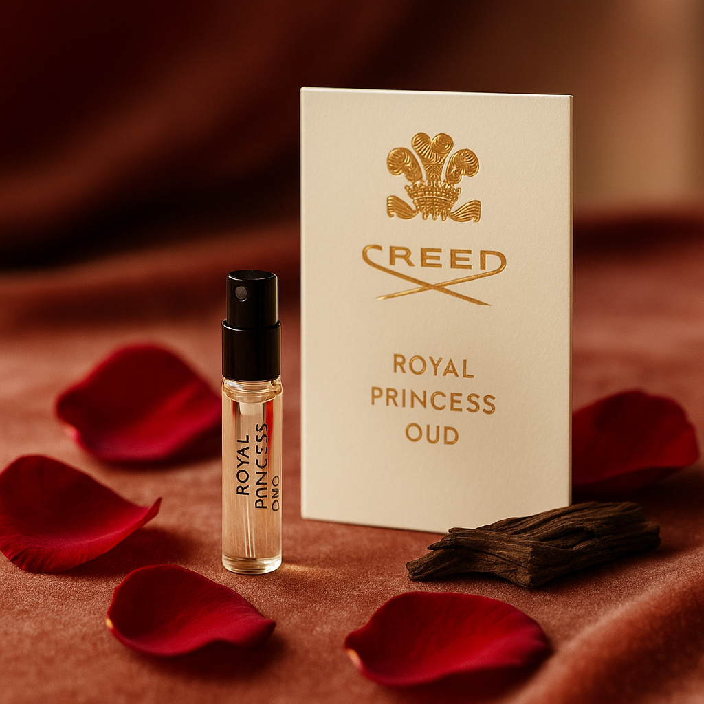 Creed Royal Princess Oud 2ml 0,06 fl. oz. offisiell parfymeprøve parfymetester Creed Royal Princess Oud 2ml 0,06 fl. oz. offisiell parfymeprøve parfymetester