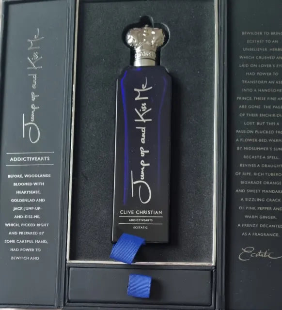 Clive Christian Addictive Arts JUMP Up And KISS Me ECSTATIC 7,5ml 0,25 fl. oz. offisiell parfymeprøve parfymetester Clive Christian Addictive Arts JUMP Up And KISS Me ECSTATIC 7,5ml 0,25 fl. oz. offisiell parfymeprøve parfymetester