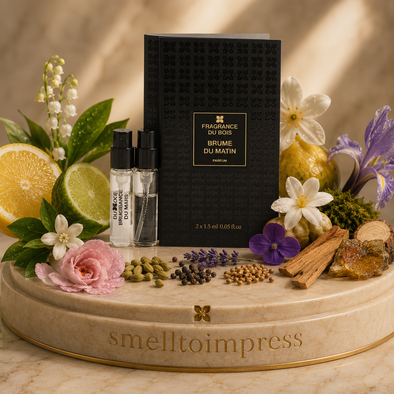 bilde av Fragrance Du Bois Brume Du Matin 1,5 ml 0,05 fl. oz. offisiell parfymeprøve