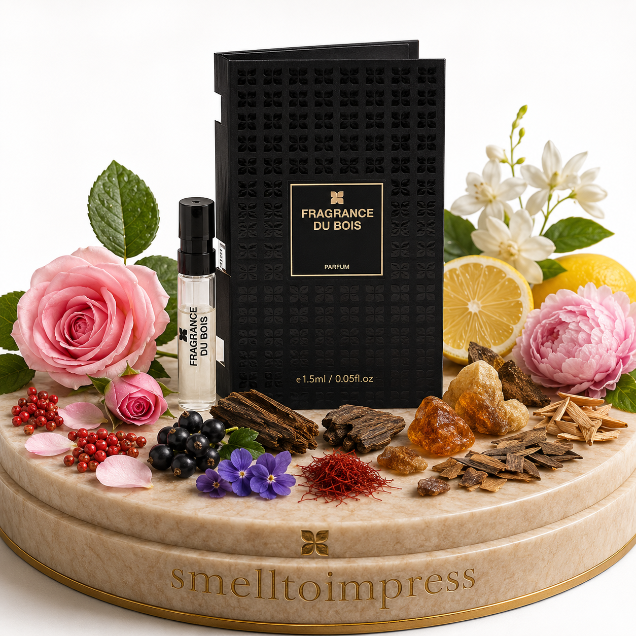 bilde av Fragrance Du Bois Siberian Rose 1,5 ml 0,05 fl. oz. offisiell parfymeprøve