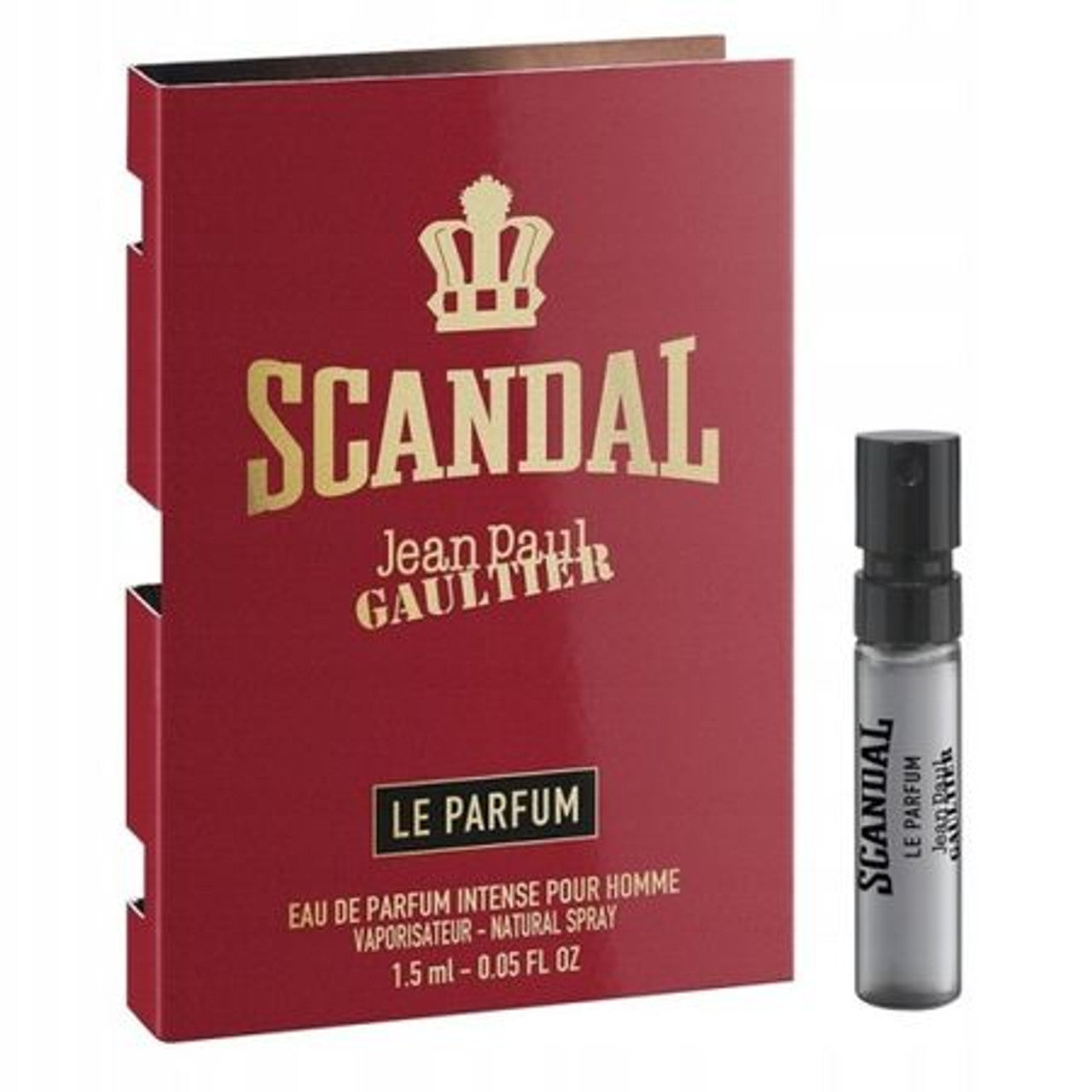 Jean Paul Gaultier Scandal Le Parfum Intense offisielle parfymeprøver, Jean Paul Gaultier Scandal Le Parfum Intense dufttester