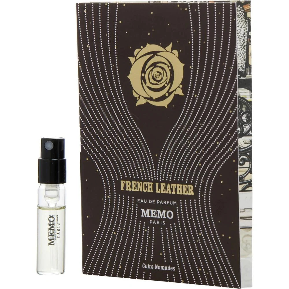 Memo fransk skinn 1,5 ml - 0,5 Fl. Oz. offisiell prøveparfymetester Memo fransk skinn 1,5 ml - 0,5 Fl. Oz. offisiell prøveparfymetester