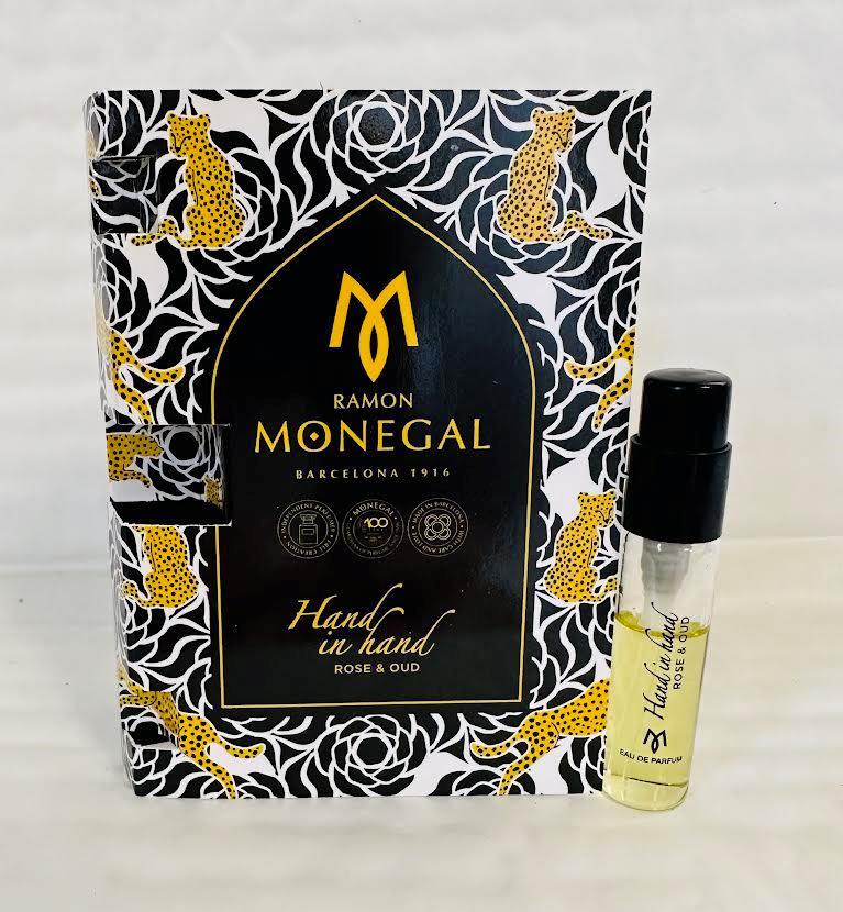 Ramon Monegal Hand in Hand Rose & Oud offisiell parfymeprøve 2ml 0,06 fl.o.z. parfymetester