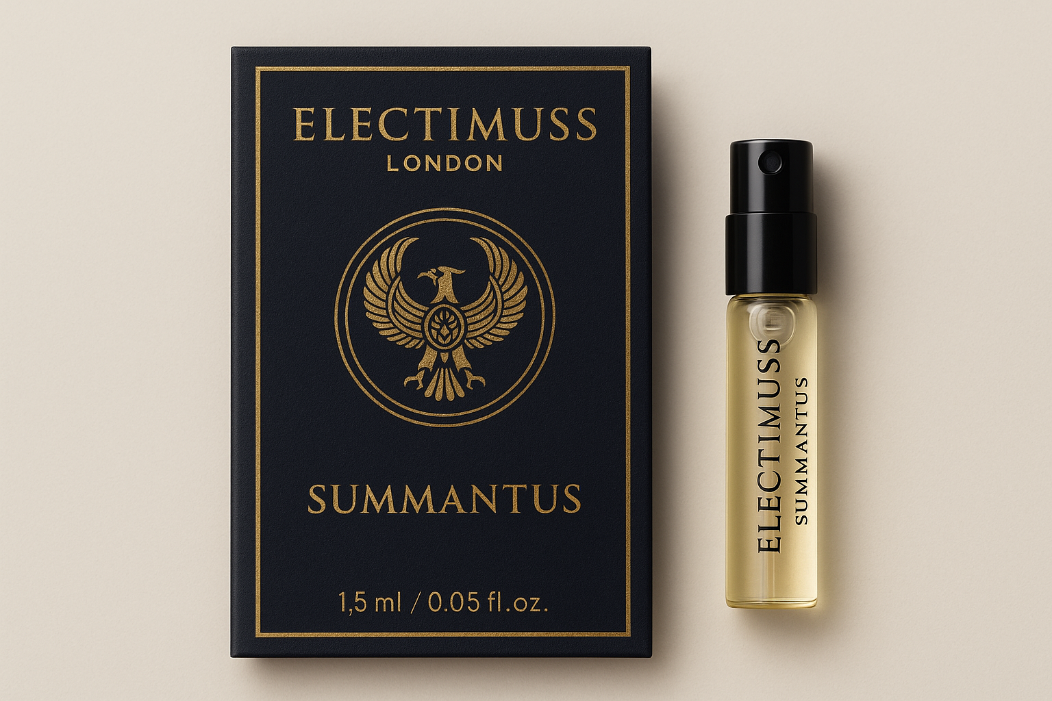 Electimuss London Summantus 1,5ml 0,05 fl. oz. offisiell parfymeprøve Electimuss London Summantus 1,5ml 0,05 fl. oz. offisiell parfymeprøve