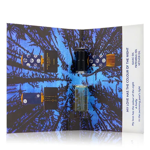 offisiell parfymeprøve av Floraiku My Love Has The Color Of The Night duft 1,5ml