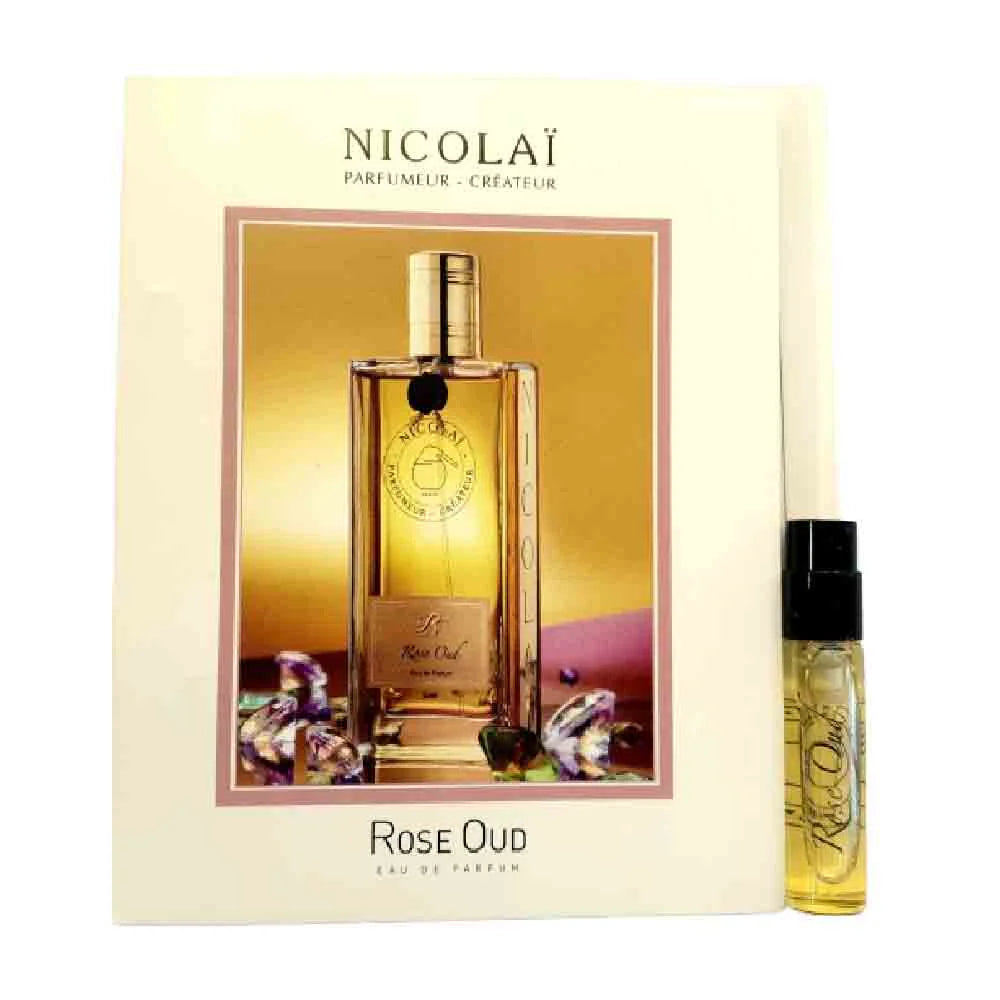 offisielle parfymeprøver av Nicolai Rose Oud-duft 1,8 ml 0,07 oz.
