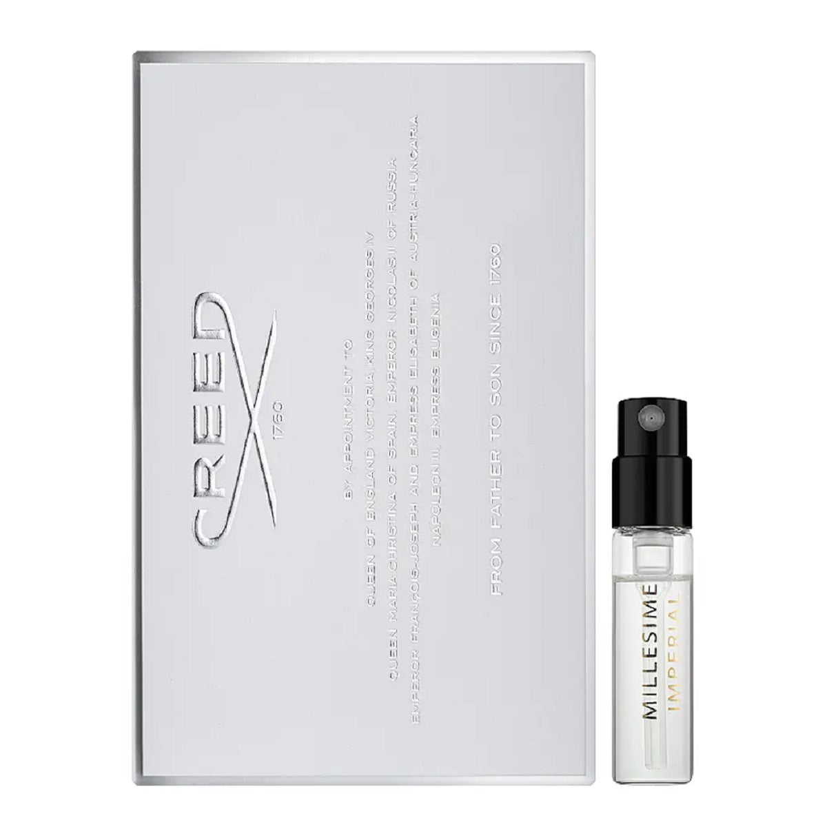Creed Millesime Imperial edp 2ml 液量オンス公式香水サンプル, Creed Millesime Imperial edp 2ml. offisiell parfyme, Creed Millesime Imperial edp 2ml virallinjisert parfyme, Creed Millesime Imperial edp 2ml oficjalna próbka parfyme, Creed Millesime Imperial edp 2ml