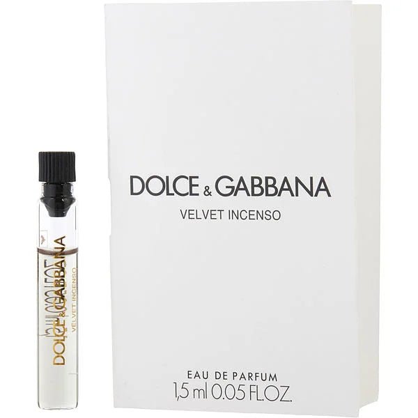 Velvet Incenso By Dolce & Gabbana 1,5 ml 0,05 fl. o.z. επίσημο δείγμα αρώματος, Velvet Incenso By Dolce & Gabbana 1,5 ml 0,05 fl. o.z. oficjalna próbka parfyme, Velvet Incenso By Dolce & Gabbana 1,5 ml 0,05 fl. o.z. официальный образец духов, Velvet