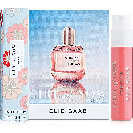 Elie Saab Girl of Now Forever 1ml 0.03 fl.oz échantillon de parfum officiel, Elie Saab Girl of Now Forever 1ml 0.03 fl.oz virallinen harjuvesinäyte, Elie Saab Girl of Now Forever 1ml 0.03 fl.oz oficjalna próbka Girl of Now Forever 1ml. parfymprov, El