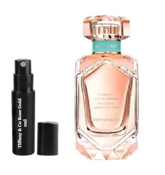 TIFFANY & CO ROSE GOLD parfymeprøver, TIFFANY & CO ROSE GOLD prøve 1 ml, Tiffany & Co Rose Gold duftprøver