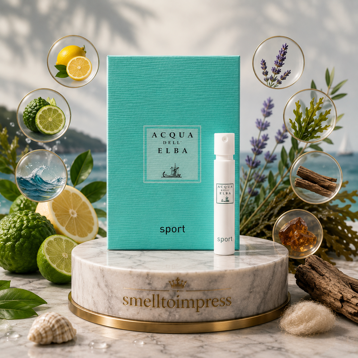bilde av Acqua Dell' Elba Sport offisiell parfymeprøve 1,2 ml 0,04 fl. oz