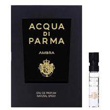 Acqua Di Parma Ambra 1,5 ml offisiell parfymeprøve, Acqua Di Parma Ambra 1,5 ml offisiell duftprøve, Acqua Di Parma Ambra 1,5 ml offisiell parfymetester