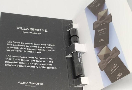 Alex Simone Villa Simone Parfum Absolu 1,2ml 0,04 fl. oz. offisielle parfymeprøver