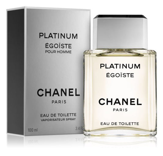 CHANEL Platinum Egoiste 100ml parfymeprøver inkludert