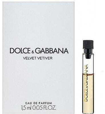 Dolce & Gabbana VELVET Vetiver 1,5 ML offisiell parfymeprøve