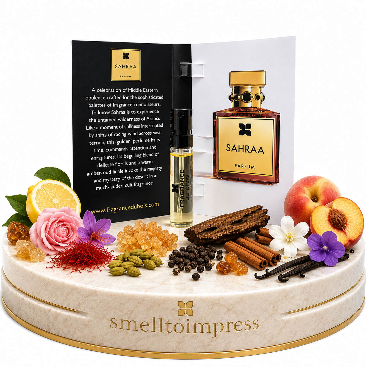 bilde av Fragrance Du Bois Sahraa 1,5 ml 0,05 fl. oz. offisiell parfymeprøve
