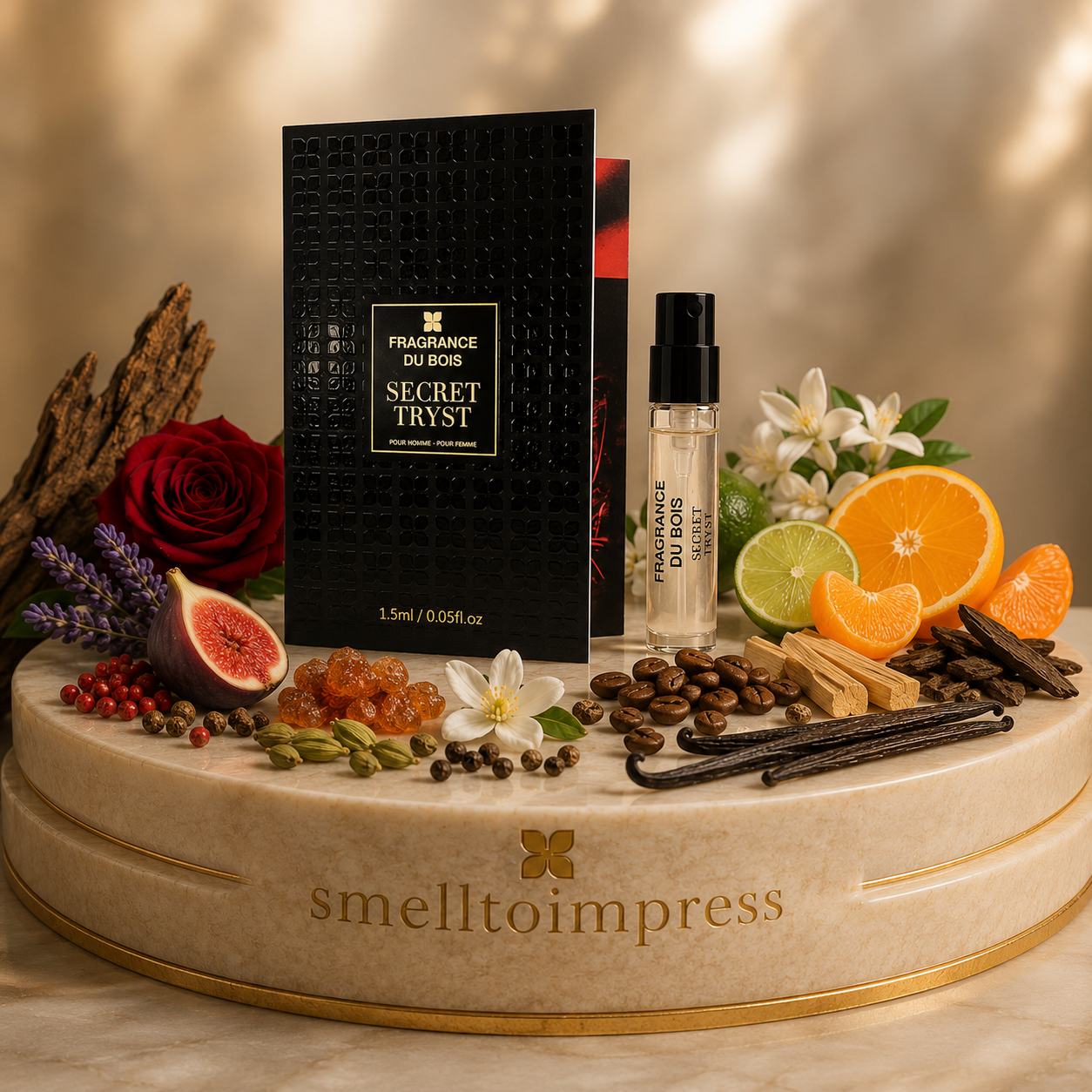bilde av Fragrance Du Bois Secret Tryst 1,5 ml 0,05 fl. oz. offisiell parfymeprøve