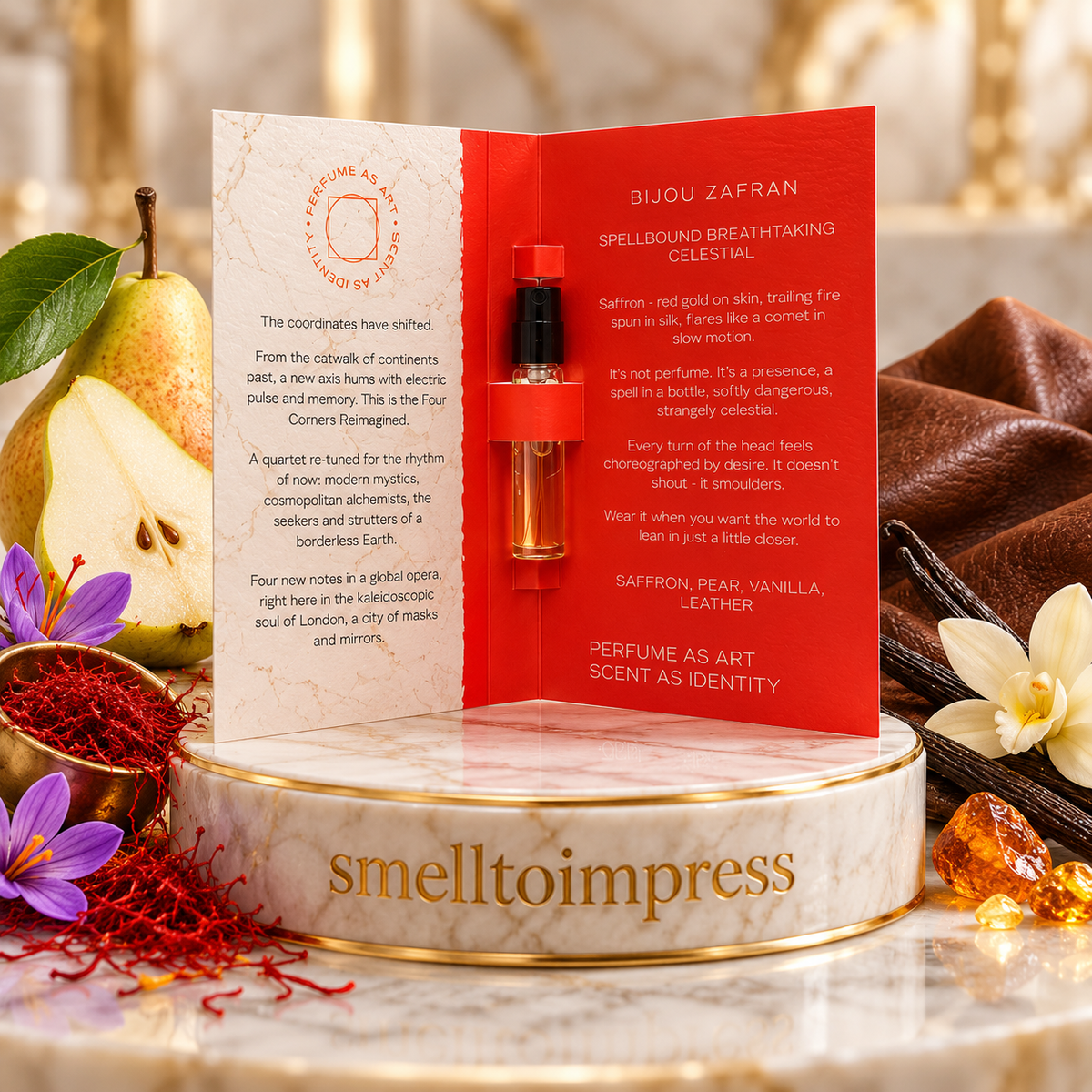 Ormonde Jayne Bijou Zafran 2,5 ml offisielle parfymeprøver fra Smelltoimpress