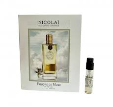 offisielle parfymeprøver av Nicolai Poudre de Musc duft 1,8 ml 0,07 oz.