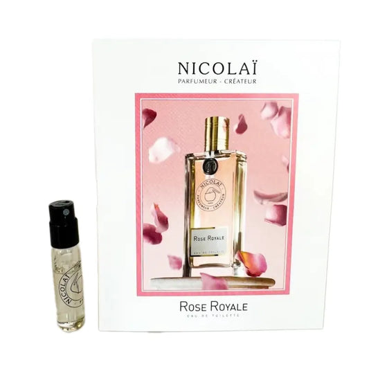 offisielle parfymeprøver av Nicolai Rose Royale duft 1,8 ml 0,07 oz. parfymetester