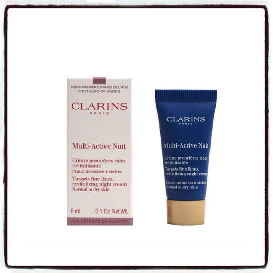 Clarins Multi-Active Nuit Mini hudpleieprøve 5ML Normal til tørr hud
