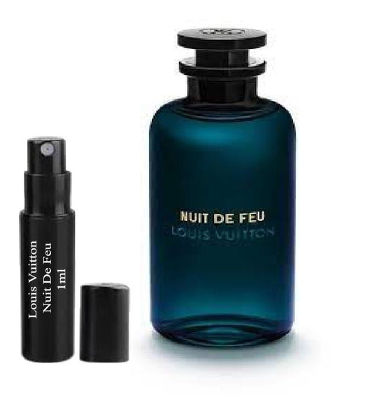 Louis Vuitton Nuit De Feu 1ml 0,03 fl. o.z. parfymeprøve, Louis Vuitton Nuit De Feu 1ml 0,03 fl. o.z. 液量オンス公式香水サンプル, Louis Vuitton Nuit De Feu 1ml 0,03 fl. o.z. парфюмна проба, Louis Vuitton Nuit De Feu 1ml 0,03 fl. o.z. échantillon de parfum, Louis 