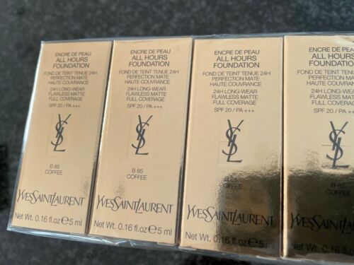 Yves Saint Laurent All Hours Foundation 5ml 0,16 fl. oz. offisiell hudpleieprøve Shade B 85 Coffee parfymetester